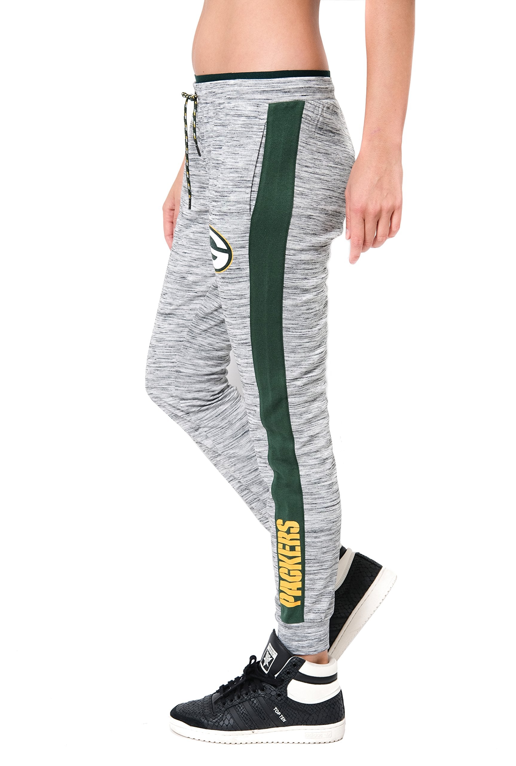 Ultra Game NFL Green Bay Packers Womens Active Soft Fleece Jogger Sweatpants|Green Bay Packers