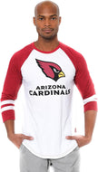 Ultra Game NFL Mens Super Soft Raglan Baseball Long Sleeve T-Shirt| Los Angeles Chargers