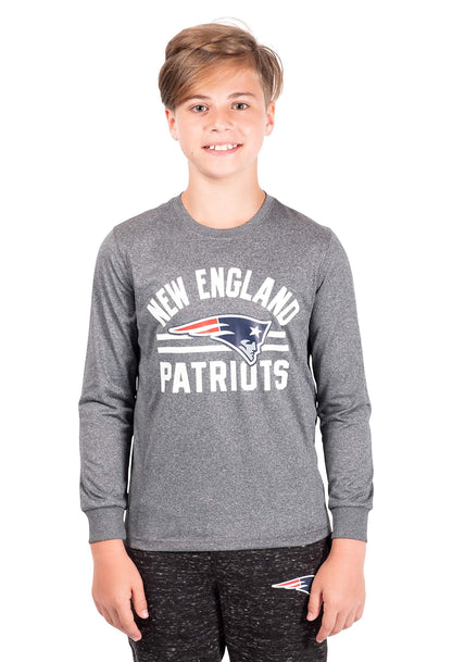 Ultra Game NFL New England Patriots Youth Super Soft Supreme Long Sleeve T-Shirt|New England Patriots - UltraGameShop