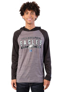 Ultra Game NFL Philadelphia Eagles Mens Athletic Performance Soft Pullover Lightweight Hoodie Sweatshirt|Philadelphia Eagles