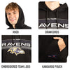 Ultra Game NFL Baltimore Ravens Mens Super Soft Supreme Pullover Hoodie Sweatshirt|Baltimore Ravens