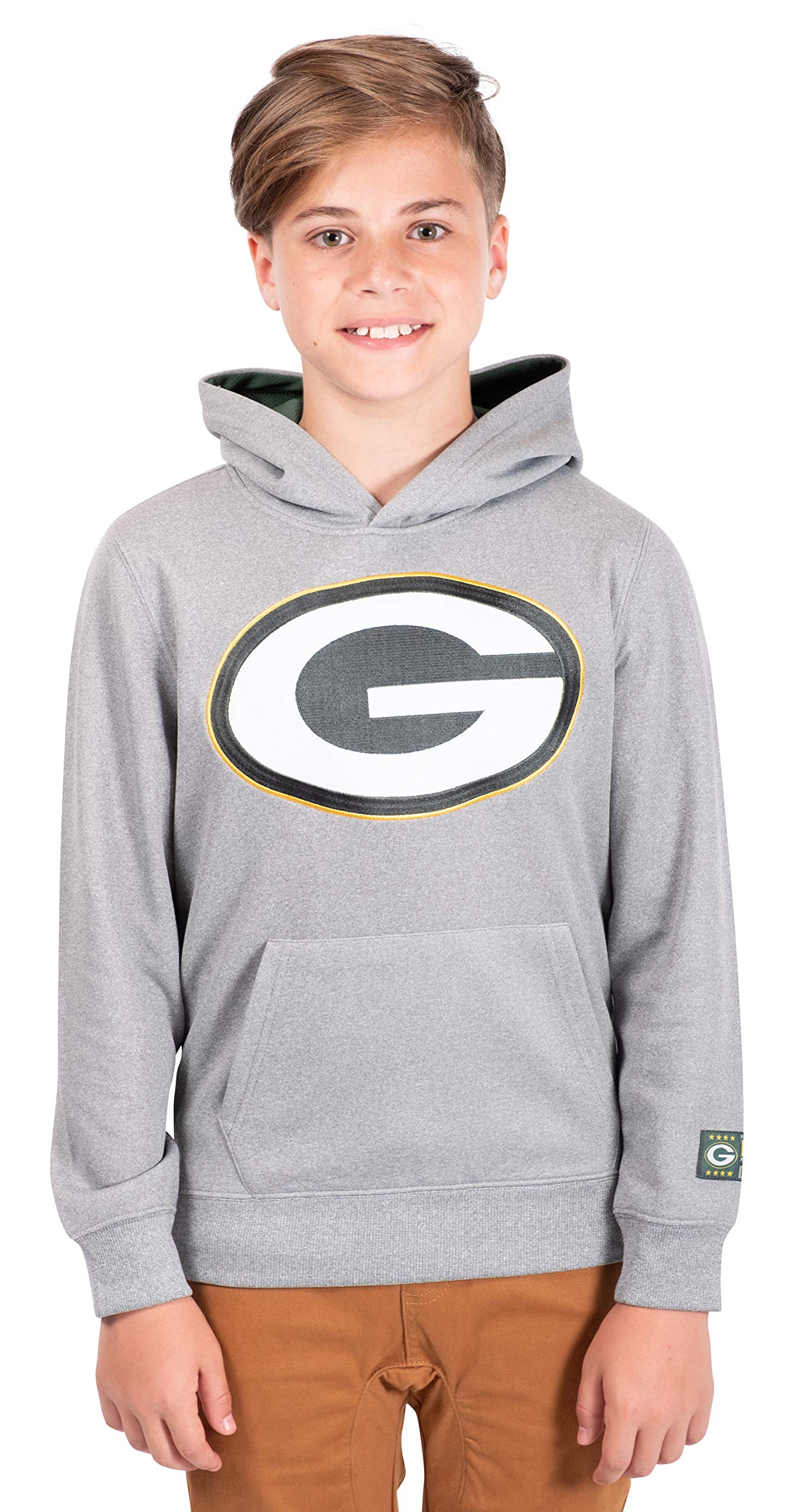 Ultra Game NFL Green Bay Packers Youth Extra Soft Fleece Pullover Hoodie Sweatshirt|Green Bay Packers