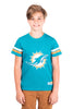 Ultra Game NFL Miami Dolphins Youth Soft Mesh Vintage Jersey T-Shirt|Miami Dolphins