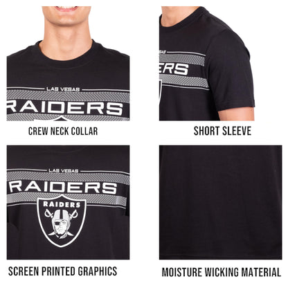 Ultra Game NFL Las Vegas Raiders Mens Super Soft Ultimate Game Day Crew Neck T-Shirt|Las Vegas Raiders - UltraGameShop