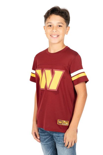 Ultra Game NFL Washington Commanders Youth Soft Mesh Vintage Jersey T-Shirt|Washington Commanders - UltraGameShop