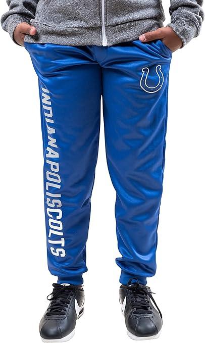 Ultra Game NFL Indianapolis Colts Youth High Performance Moisture Wicking Fleece Jogger Sweatpants|Indianapolis Colts - UltraGameShop