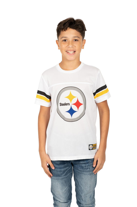 Ultra Game NFL Pittsburgh Steelers Youth Mesh Vintage Jersey Tee Shirt|Pittsburgh Steelers - UltraGameShop