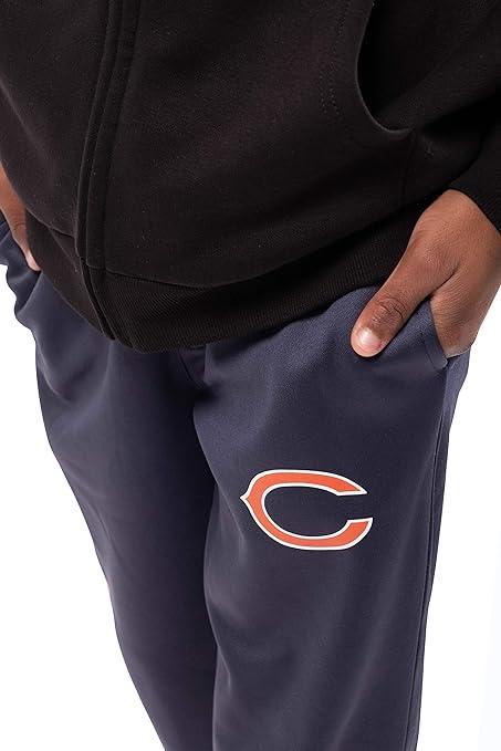 Ultra Game NFL Chicago Bears Youth High Performance Moisture Wicking Fleece Jogger Sweatpants|Chicago Bears - UltraGameShop