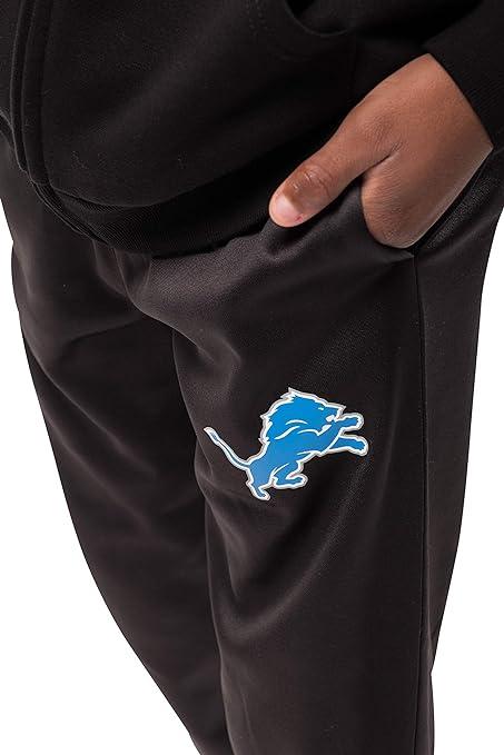 Ultra Game NFL Detroit Lions Youth High Performance Moisture Wicking Fleece Jogger Sweatpants|Detroit Lions - UltraGameShop