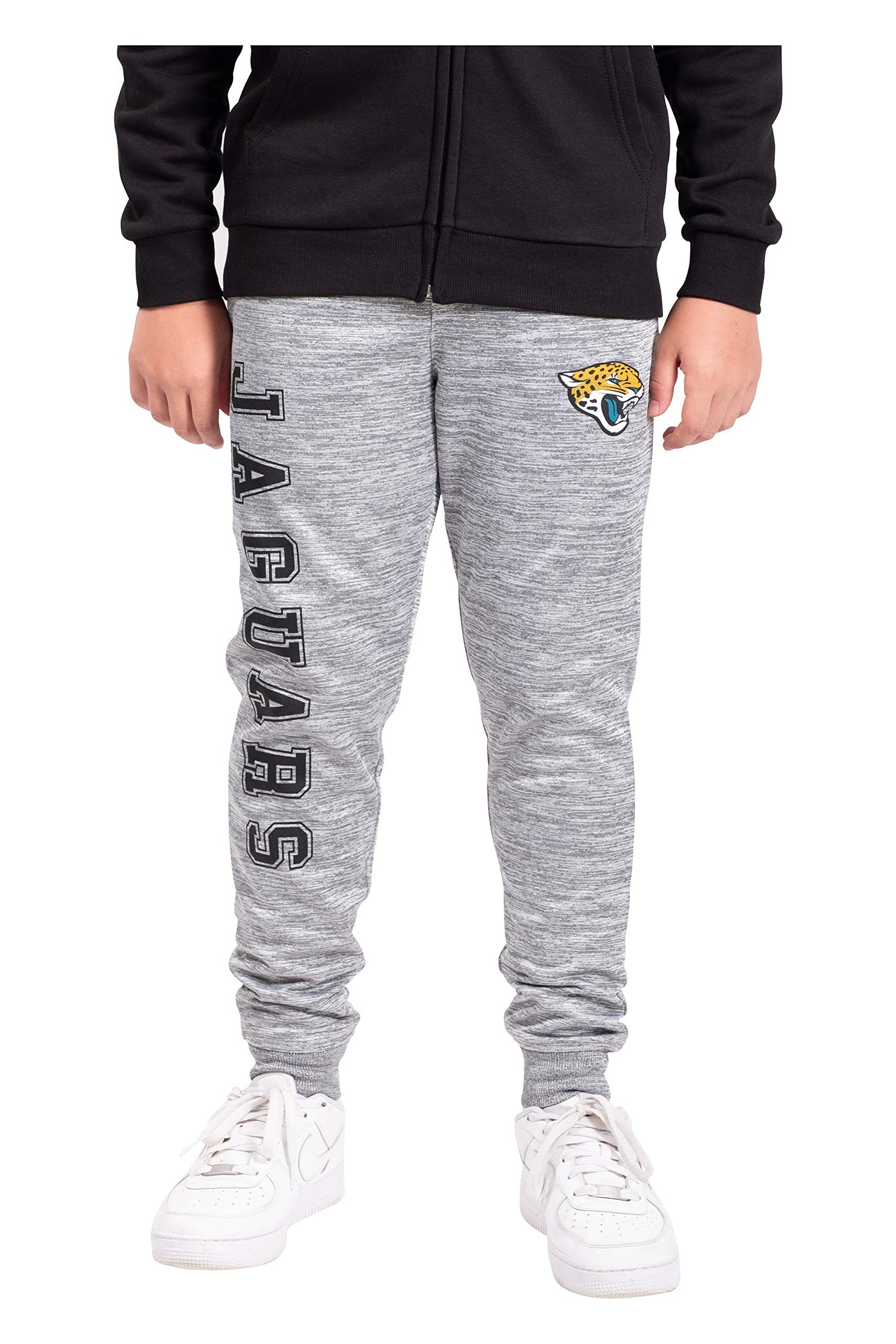 Ultra Game NFL Jacksonville Jaguars Youth High Performance Moisture Wicking Fleece Jogger Sweatpants|Jacksonville Jaguars - UltraGameShop