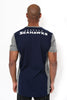 Ultra Game NFL Seattle Seahawks Mens T-Shirt Raglan Block Short Sleeve Tee Shirt|Seattle Seahawks