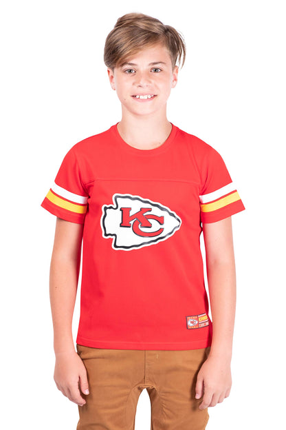 Ultra Game NFL Kansas City Chiefs Youth Soft Mesh Vintage Jersey T-Shirt|Kansas City Chiefs - UltraGameShop