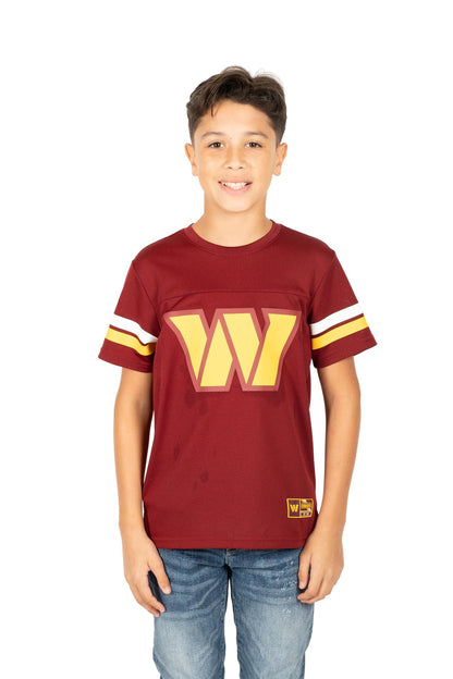 Ultra Game NFL Washington Commanders Youth Soft Mesh Vintage Jersey T-Shirt|Washington Commanders - UltraGameShop