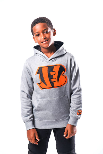 Ultra Game NFL Cincinnati Bengals Youth Extra Soft Fleece Pullover Hoodie Sweatshirt|Cincinnati Bengals