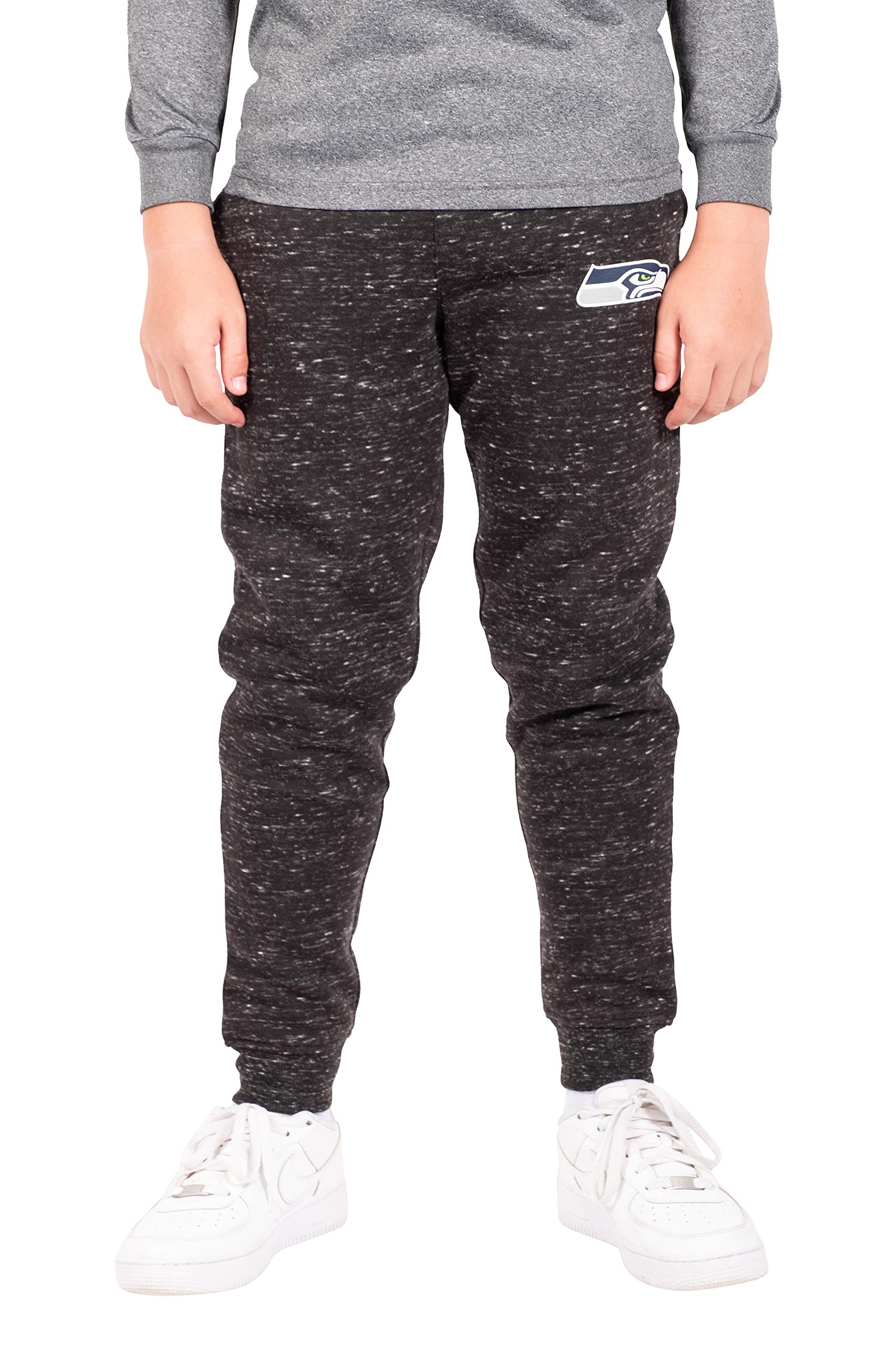 Ultra Game NFL Seattle Seahawks Youth Extra Soft Black Snow Fleece Jogger Sweatpants|Seattle Seahawks - UltraGameShop