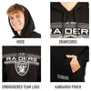 Ultra Game NFL Las Vegas Raiders Mens Super Soft Supreme Pullover Hoodie Sweatshirt|Las Vegas Raiders