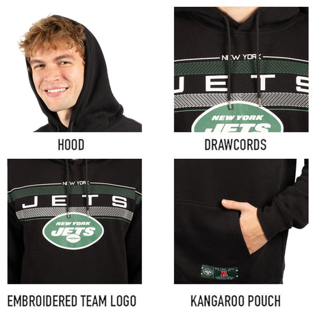 Ultra Game NFL New York Jets Mens Super Soft Supreme Pullover Hoodie Sweatshirt|New York Jets - UltraGameShop