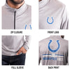 Ultra Game NFL Indianapolis Colts Mens Super Soft Quarter Zip Long Sleeve T-Shirt|Indianapolis Colts