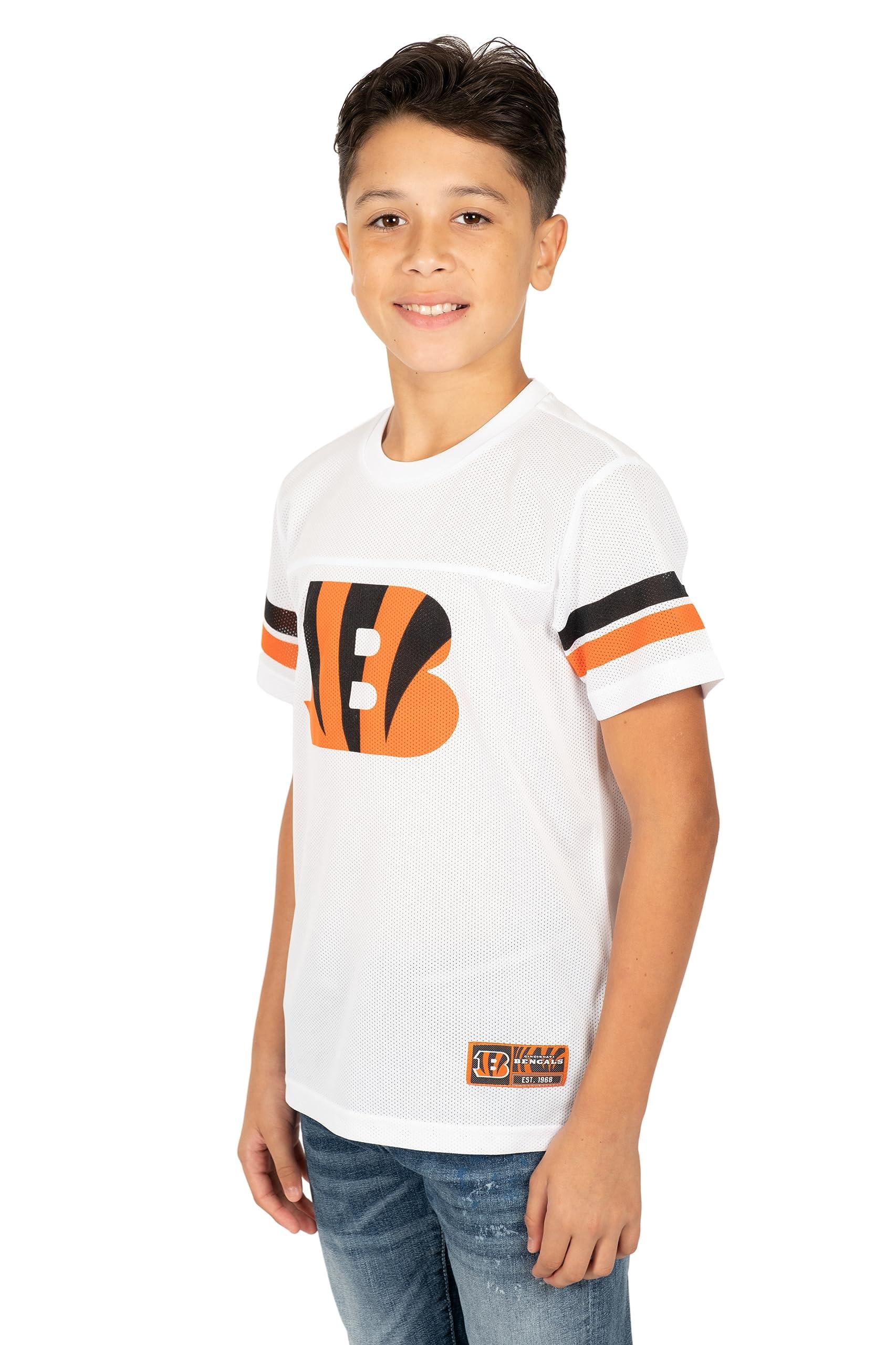 Ultra Game NFL Cincinnati Bengals Youth Mesh Vintage Jersey Tee Shirt|Cincinnati Bengals - UltraGameShop