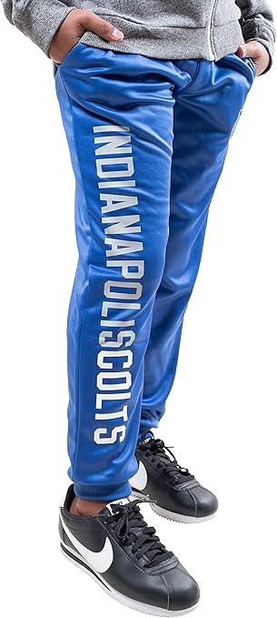 Ultra Game NFL Indianapolis Colts Youth High Performance Moisture Wicking Fleece Jogger Sweatpants|Indianapolis Colts - UltraGameShop