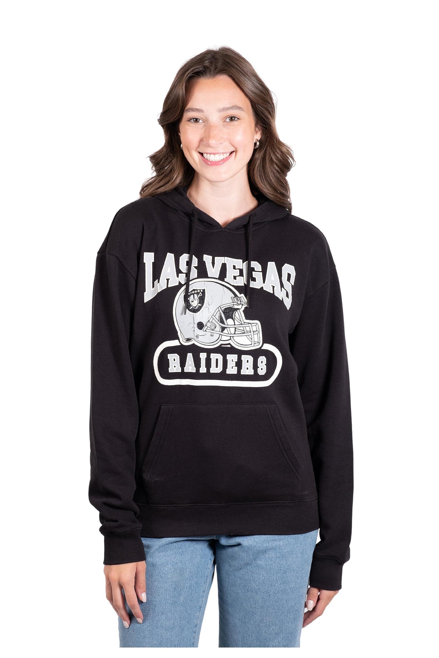 Ultra Game NFL Las Vegas Raiders Womens Super Soft Supreme Pullover Hoodie Sweatshirt|Las Vegas Raiders - UltraGameShop