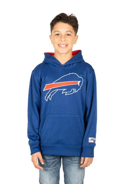 Ultra Game NFL Buffalo Bills Youth Extra Soft Fleece Pullover Hoodie Sweatshirt|Buffalo Bills - UltraGameShop