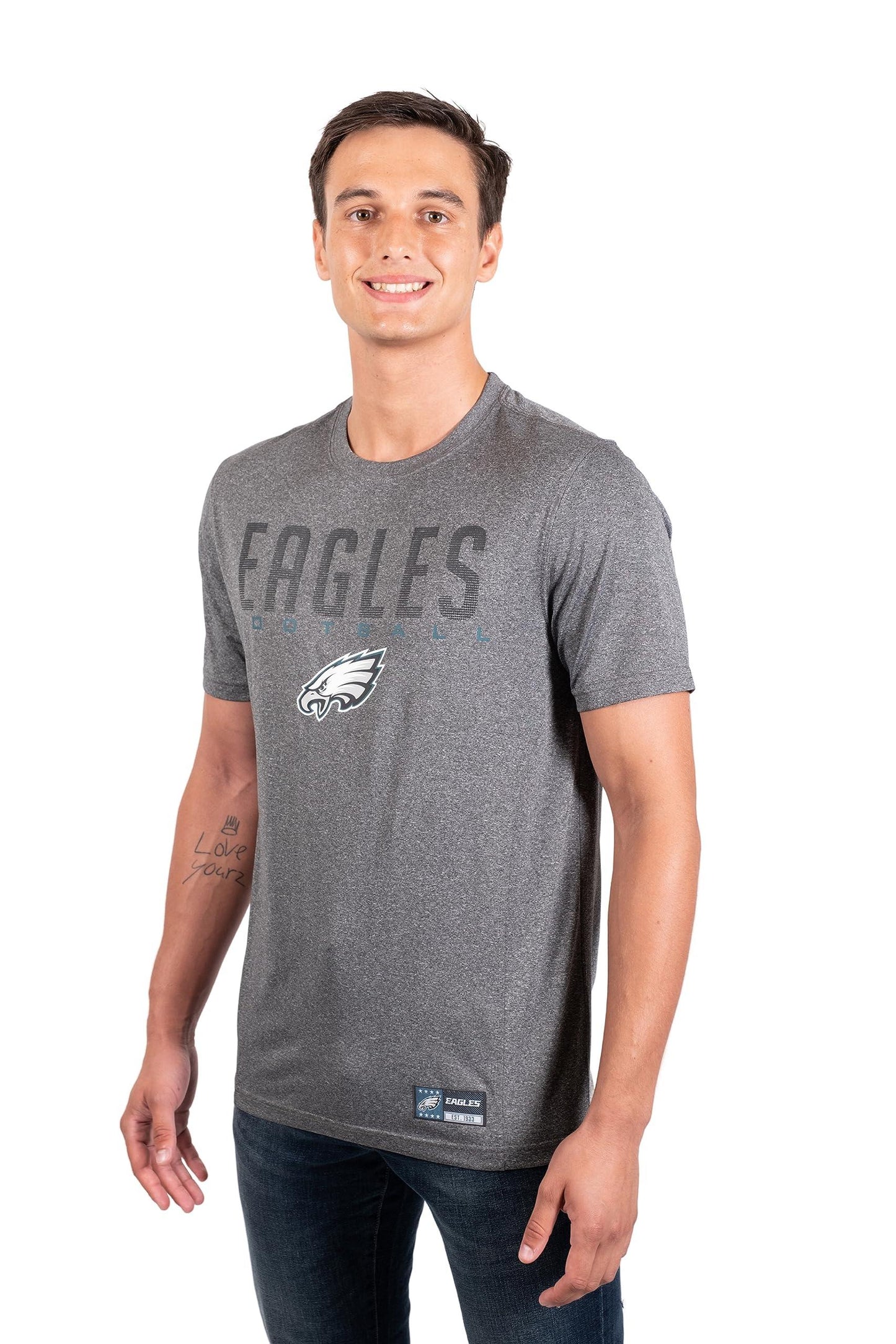 Ultra Game NFL Philadelphia Eagles Mens Super Soft Ultimate Game Day T-Shirt|Philadelphia Eagles - UltraGameShop