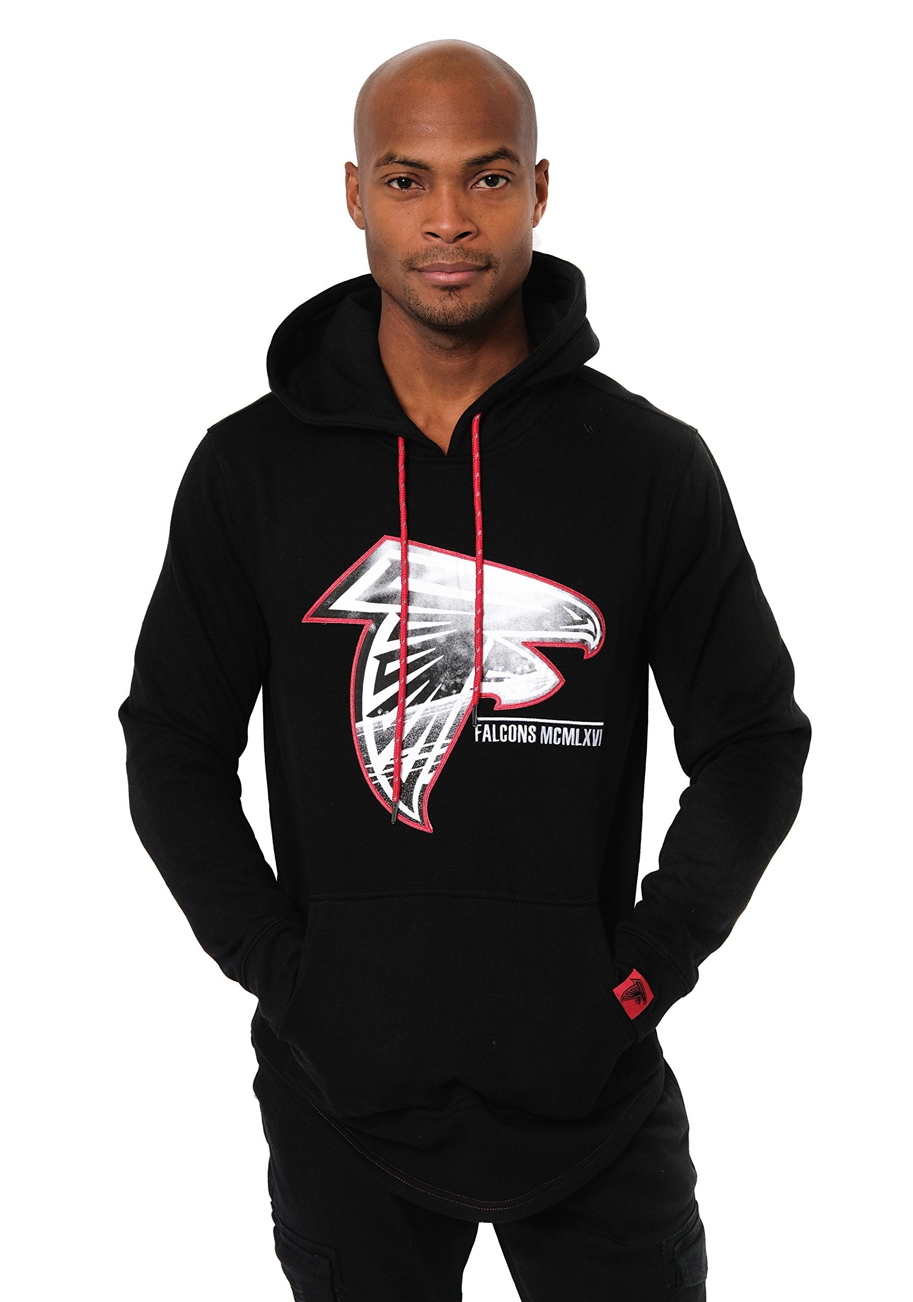 Ultra Game NFL Atlanta Falcons Mens Embroidered Fleece Hoodie Pullover Sweatshirt|Atlanta Falcons