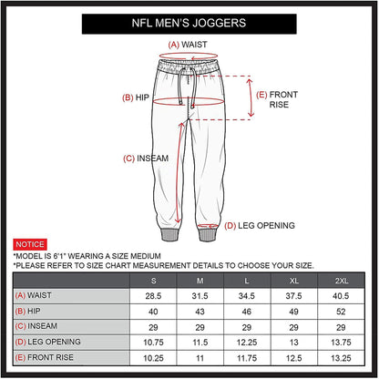 Ultra Game NFL New York Giants Mens Super Soft Game Day Jogger Sweatpants|New York Giants - UltraGameShop