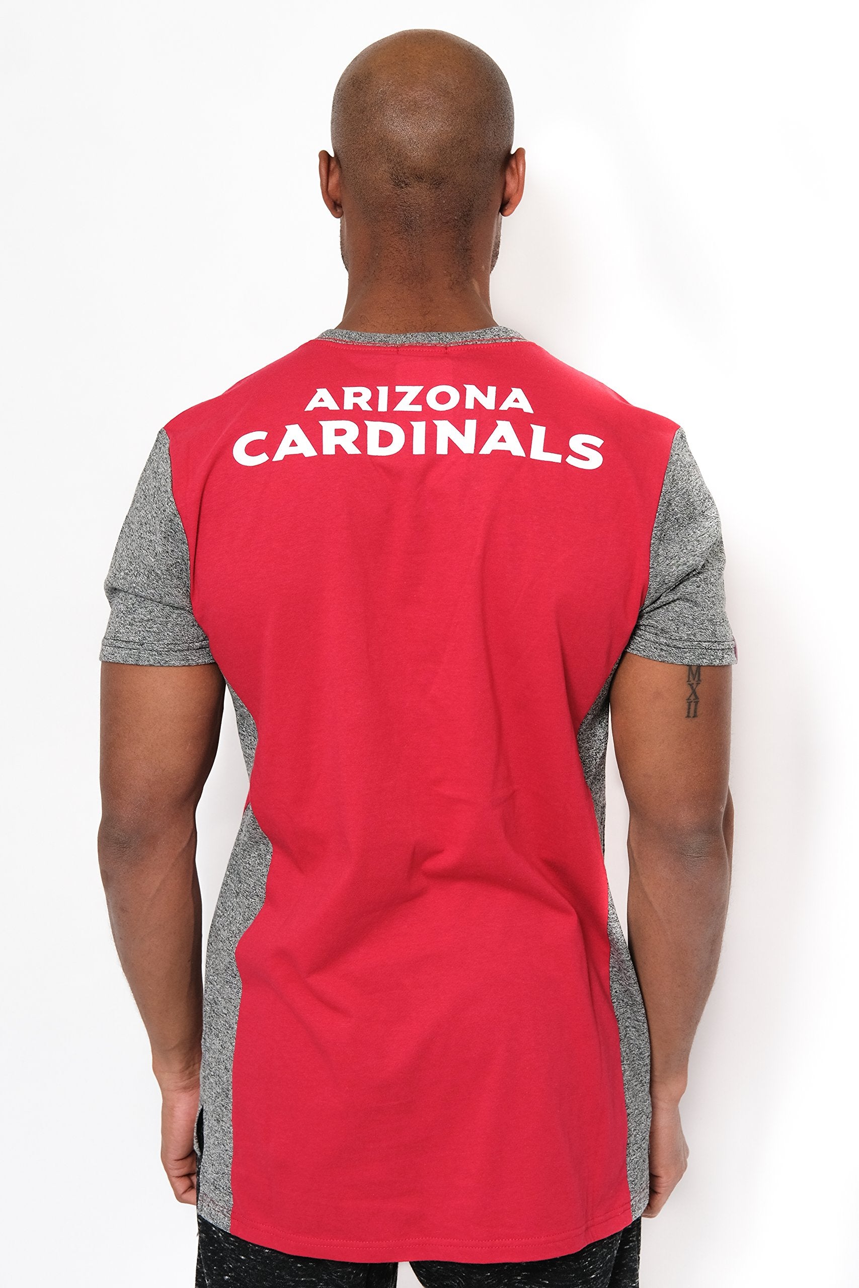 Ultra Game NFL Arizona Cardinals Mens T-Shirt Raglan Block Short Sleeve Tee Shirt|Arizona Cardinals