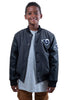Ultra Game NFL Los Angeles Rams Youth Classic Varsity Coaches Jacket|Los Angeles Rams