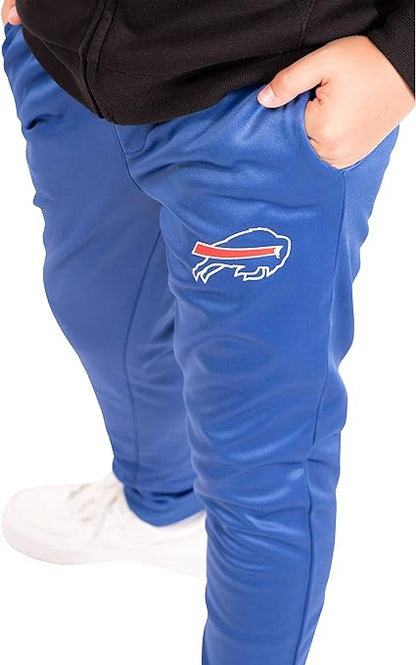 Ultra Game NFL Buffalo Bills Youth High Performance Moisture Wicking Fleece Jogger Sweatpants|Buffalo Bills - UltraGameShop