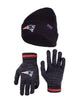 Ultra Game NFL New England Patriots Womens Super Soft Marled Winter Beanie Knit Hat with Extra Warm Touch Screen Gloves|New England Patriots - UltraGameShop