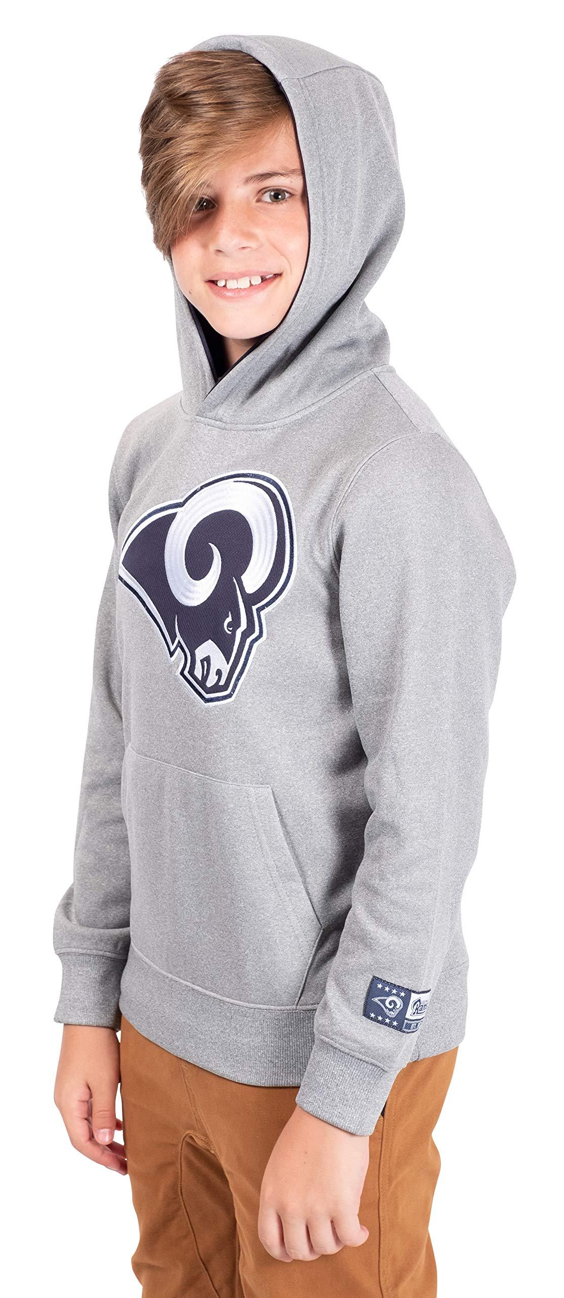 Ultra Game NFL Los Angeles Rams Youth Extra Soft Fleece Pullover Hoodie Sweatshirt|Los Angeles Rams - UltraGameShop