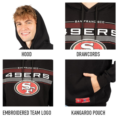 Ultra Game NFL San Francisco 49ers Mens Super Soft Supreme Pullover Hoodie Sweatshirt|San Francisco 49ers - UltraGameShop