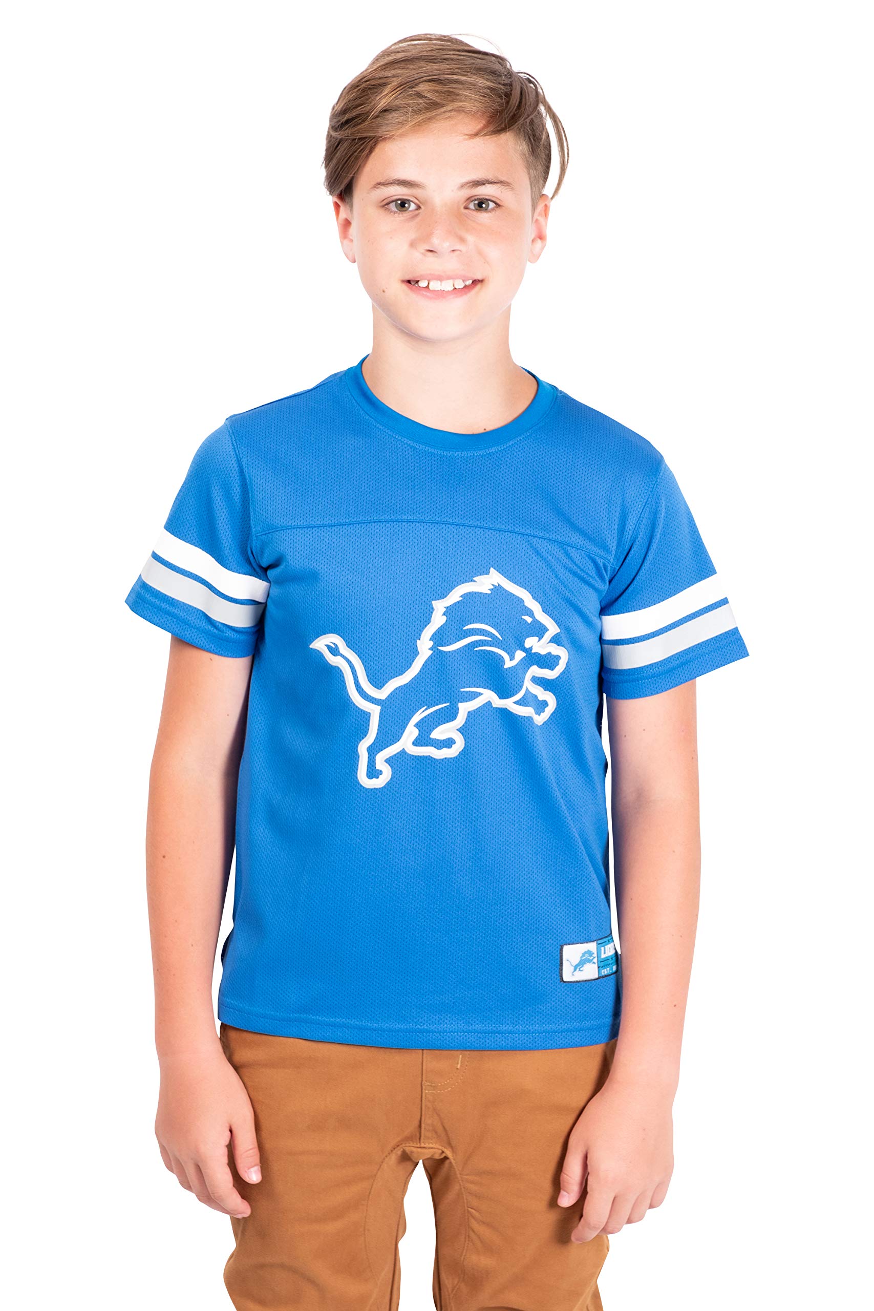 Ultra Game NFL Detroit Lions Youth Soft Mesh Vintage Jersey T-Shirt|Detroit Lions - UltraGameShop