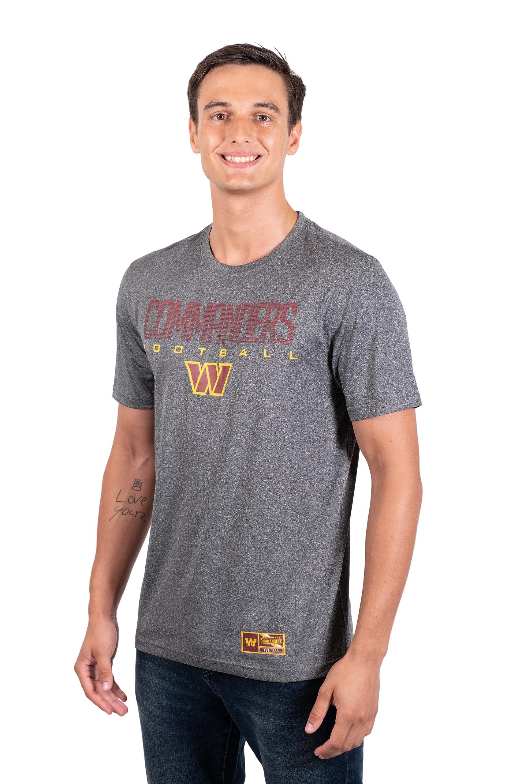 Ultra Game NFL Washington Commanders Mens Super Soft Ultimate Game Day T-Shirt|Washington Commanders - UltraGameShop