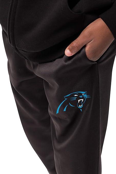 Ultra Game NFL Carolina Panthers Youth High Performance Moisture Wicking Fleece Jogger Sweatpants|Carolina Panthers - UltraGameShop