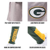 Ultra Game NFL Green Bay Packers Youth 2 Piece Leggings & Shorts Training Compression Set|Green Bay Packers