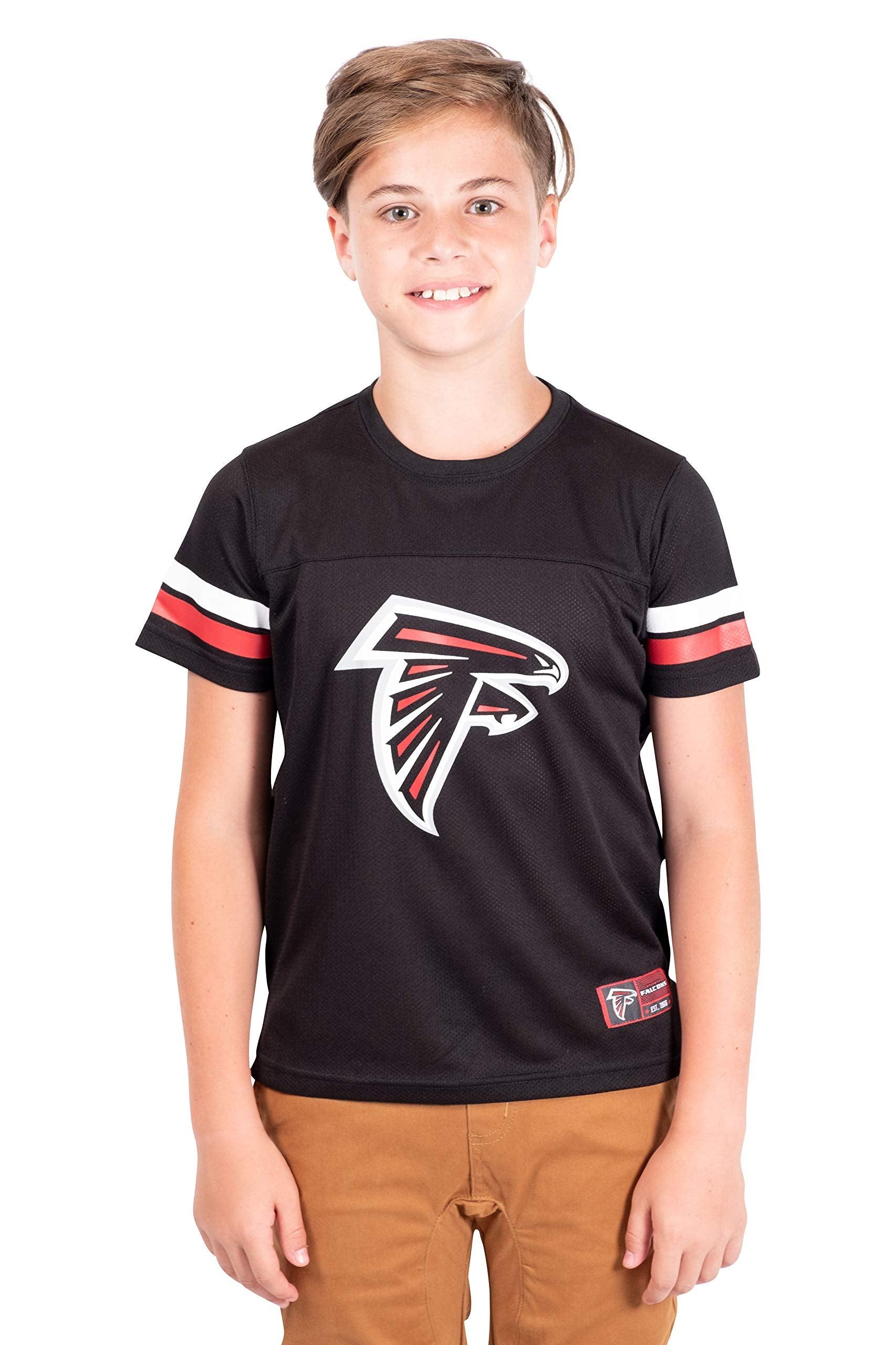 Ultra Game NFL Atlanta Falcons Youth Soft Mesh Vintage Jersey T-Shirt|Atlanta Falcons - UltraGameShop