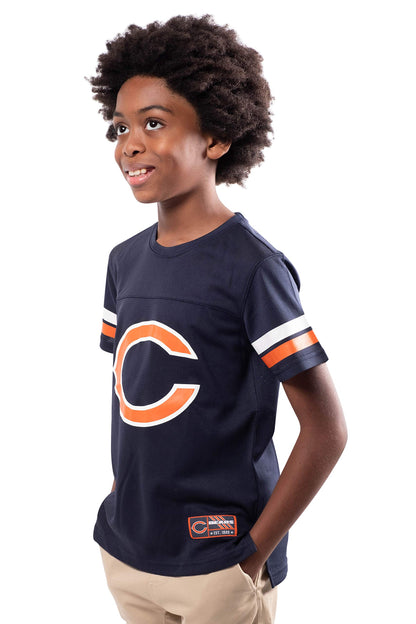 Ultra Game NFL Chicago Bears Youth Soft Mesh Vintage Jersey T-Shirt|Chicago Bears - UltraGameShop