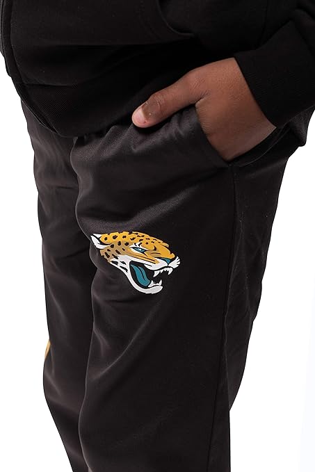 Ultra Game NFL Jacksonville Jaguars Youth High Performance Moisture Wicking Fleece Jogger Sweatpants|Jacksonville Jaguars