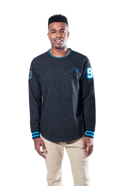 Ultra Game NFL Carolina Panthers Mens Mens Soft Fleece Crew Neck Sweatshirt|Carolina Panthers