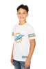 Ultra Game NFL Miami Dolphins Youth Mesh Vintage Jersey Tee Shirt|Miami Dolphins