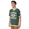 Ultra Game NFL Green Bay Packers Mens Standard Jersey V-Neck Mesh Stripe Tee Shirt|Green Bay Packers - UltraGameShop