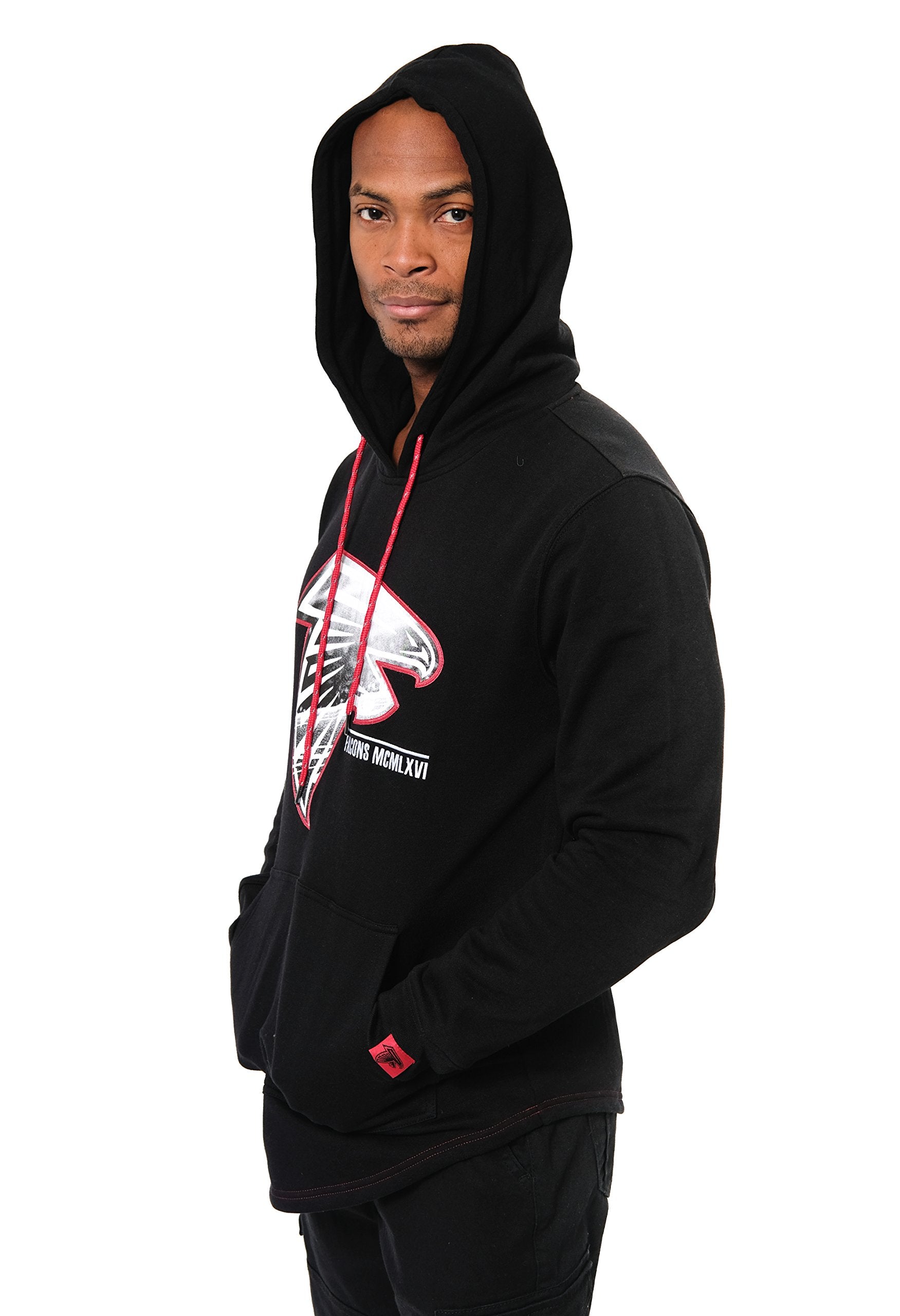Ultra Game NFL Atlanta Falcons Mens Embroidered Fleece Hoodie Pullover Sweatshirt|Atlanta Falcons