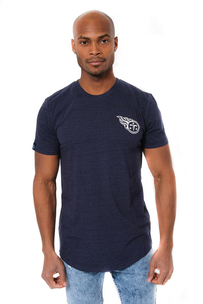 Ultra Game NFL Tennessee Titans Mens Active Basic Space Dye Crew Neck Tee Shirt|Tennessee Titans