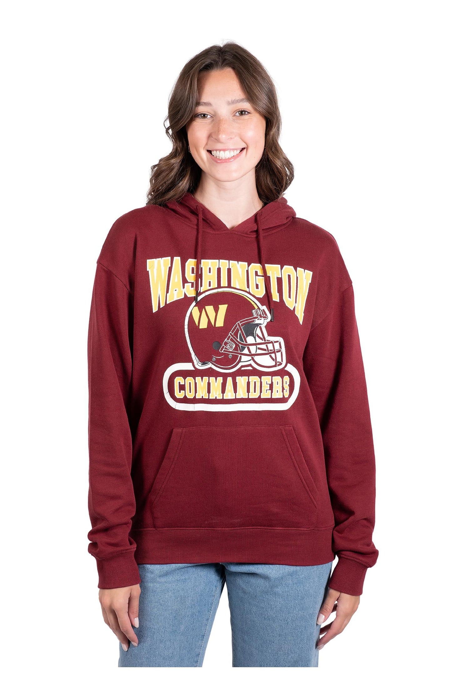 Ultra Game NFL Washington Commanders Womens Super Soft Supreme Pullover Hoodie Sweatshirt|Washington Commanders - UltraGameShop