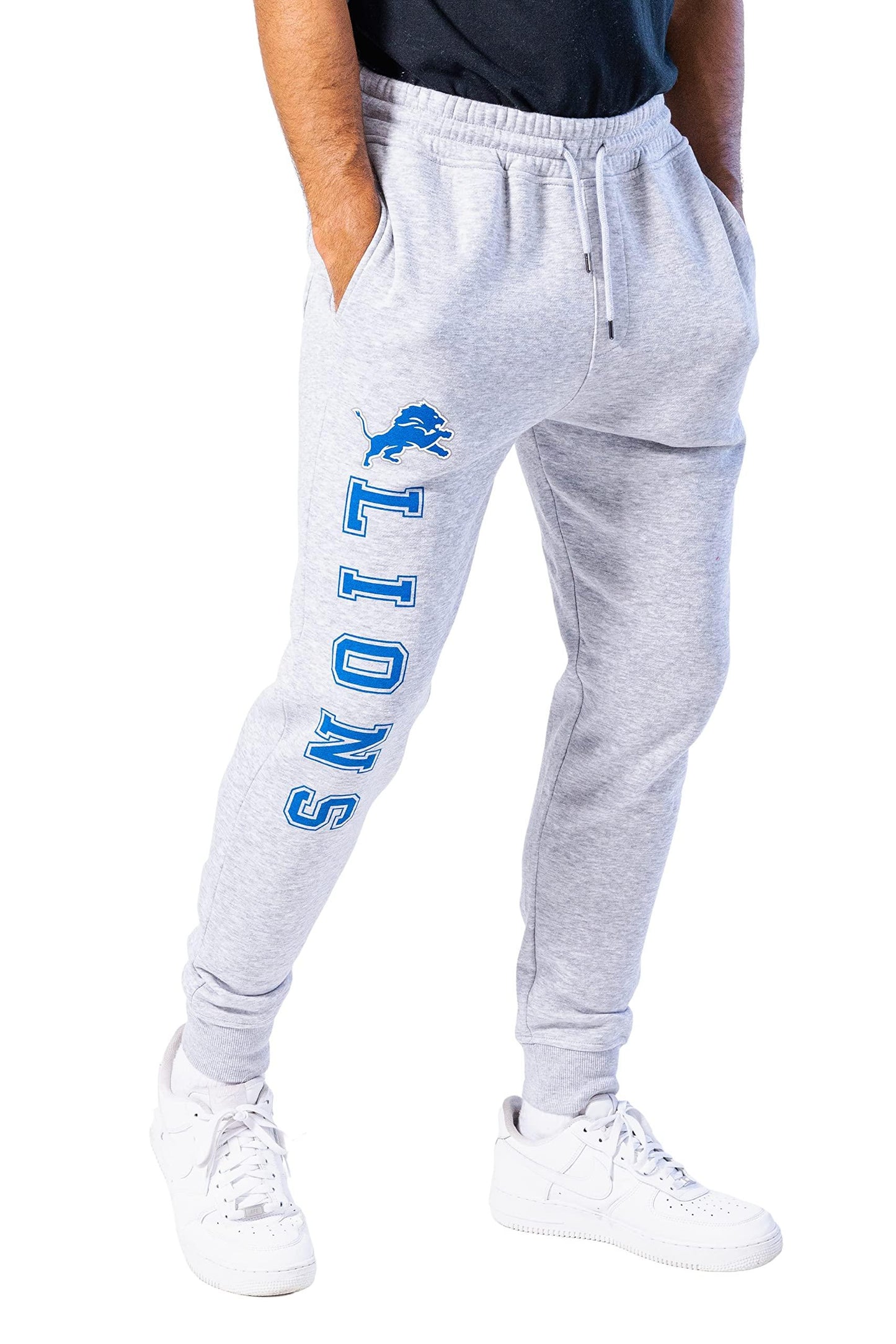 Ultra Game NFL Detroit Lions Mens Super Soft Game Day Jogger Sweatpants|Detroit Lions - UltraGameShop