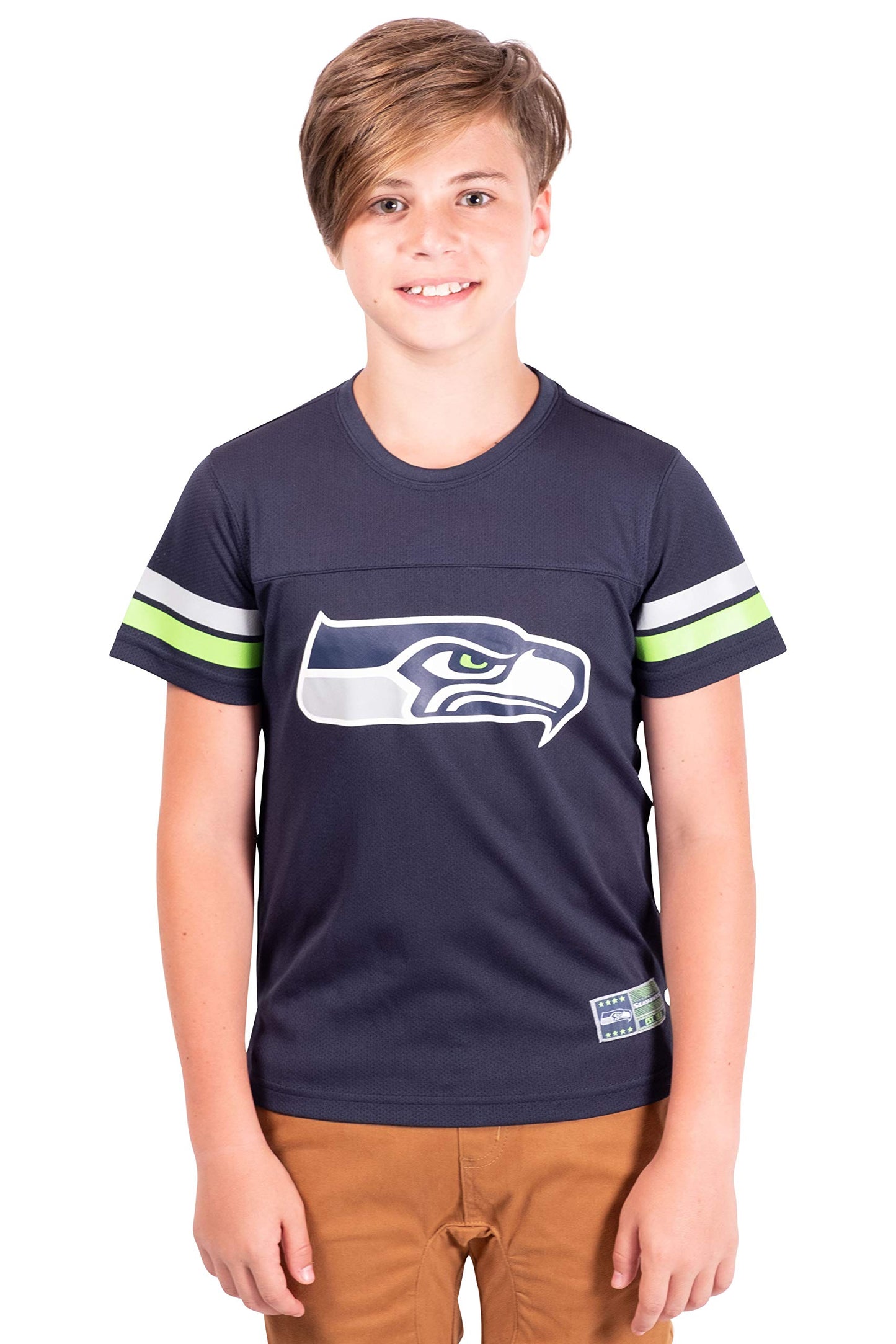 Ultra Game NFL Seattle Seahawks Youth Soft Mesh Vintage Jersey T-Shirt|Seattle Seahawks - UltraGameShop